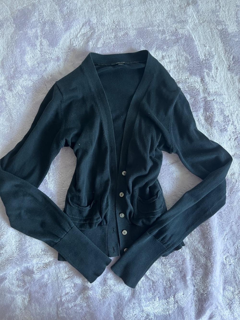 Jacob Black V-Neck Button Cardigan Sweater